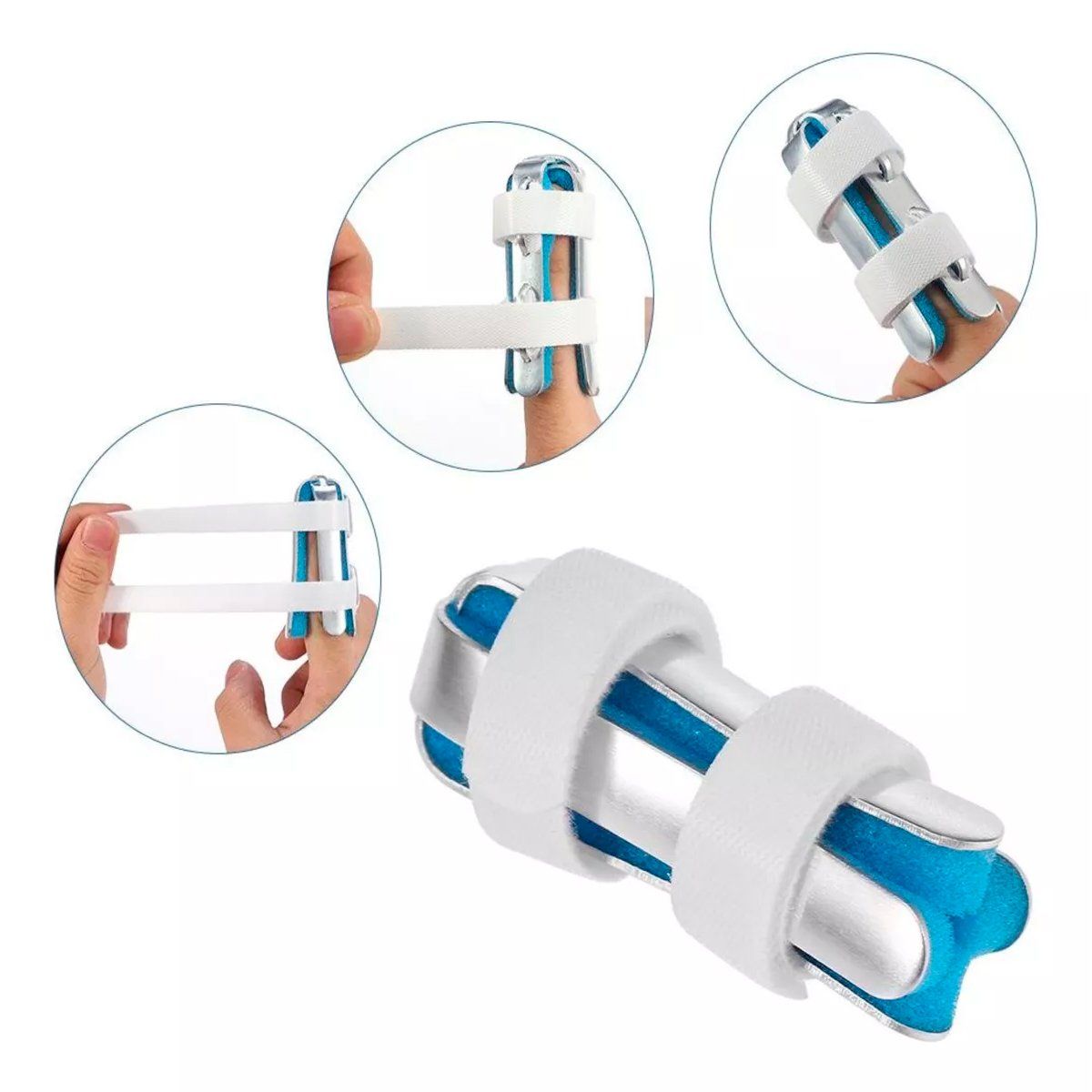 GENERICO - Ferula Inmovilizador De Dedo Completa Con Velcro Oneder L