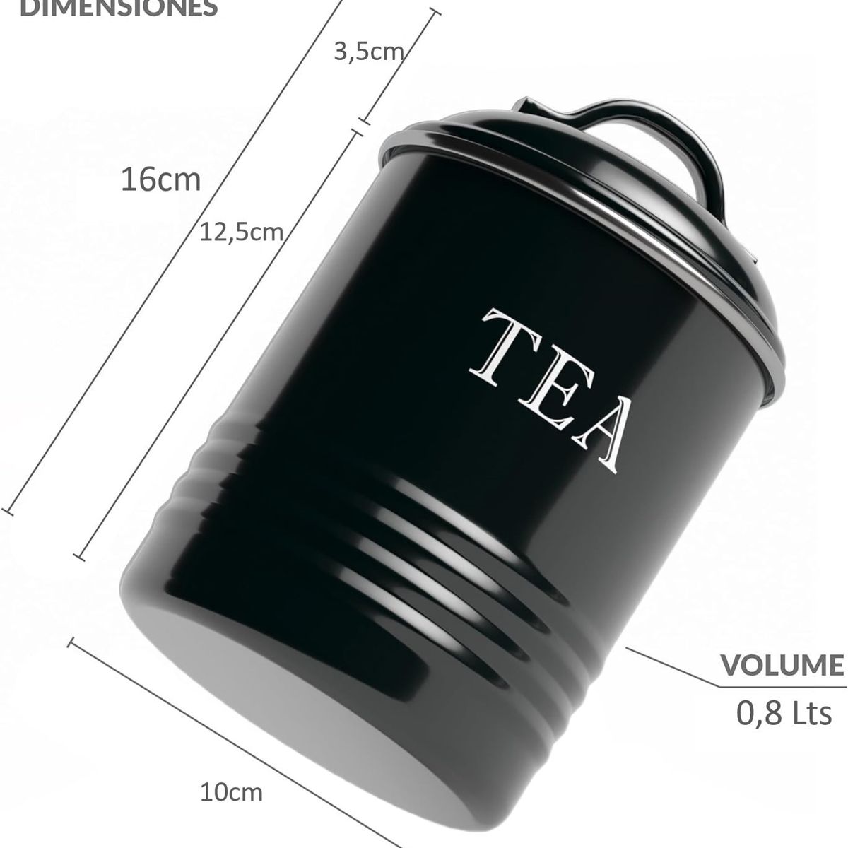 WAKESHOME - Set De Recipientes Para Té Café Y Azúcar