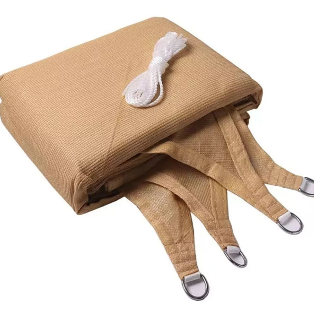 WAKESHOME - Toldo de Lona Cuadrada Vela para Sombra Parasol Permeable 2x2