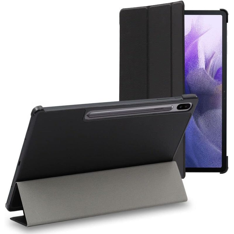 GENERICO - Funda Inteligente compatible con Samsung Galaxy Tab S7 Plus Negro
