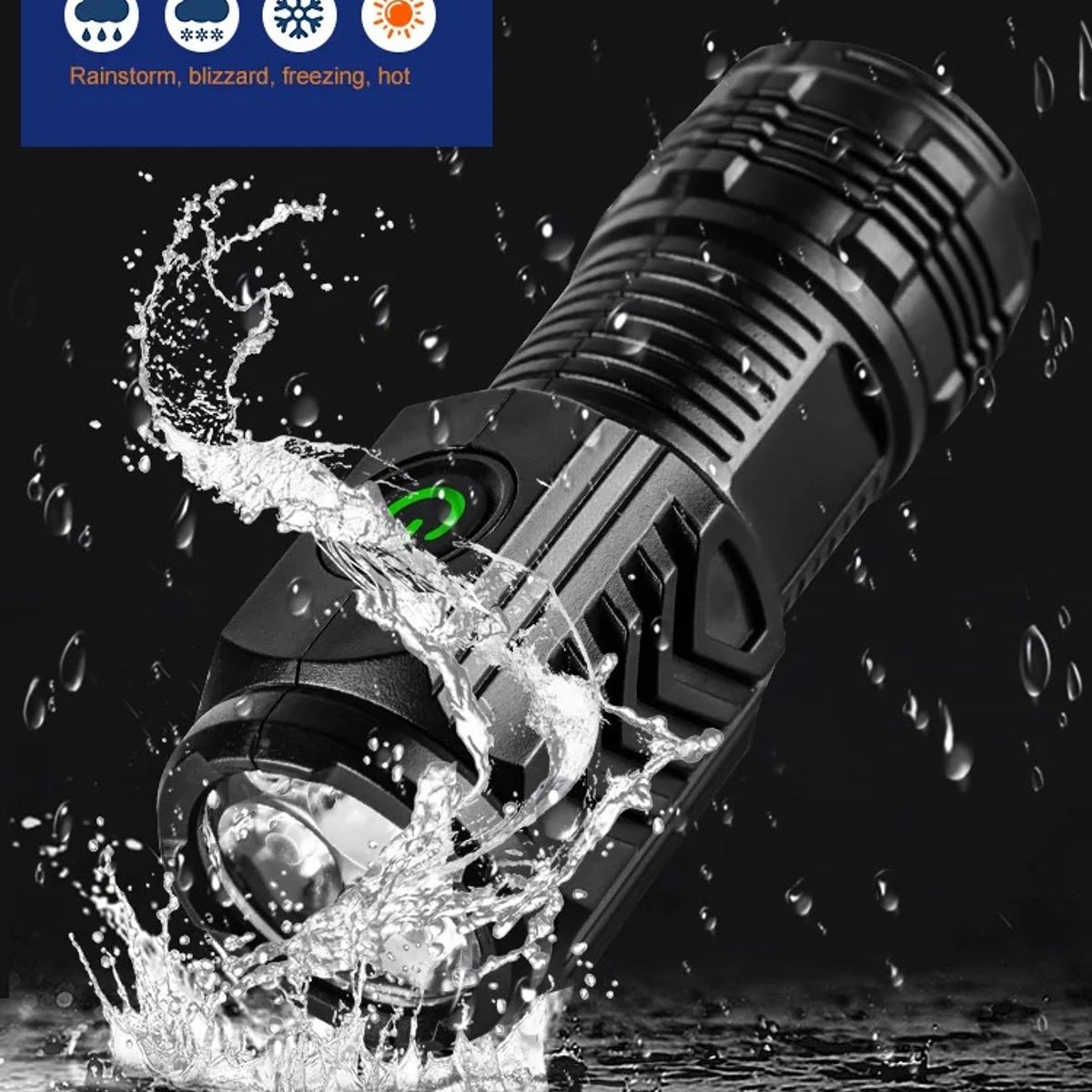 GENERICO - Linterna Táctica Mini Xml T6 Led 1800 Lúmenes