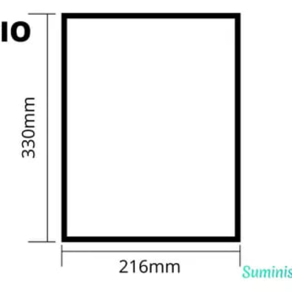 ADETEC - Funda Resistente Para Archivador Oficio Blanco 100 Unidades