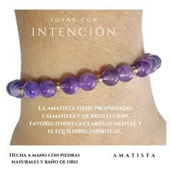 GENERICO - Pulsera con piedra amatista
