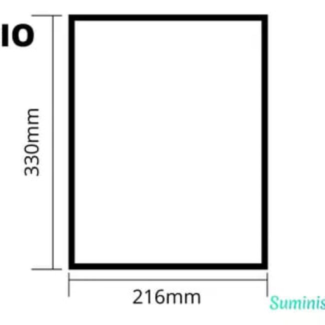 ADETEC - Funda Resistente Para Archivador Oficio Azul 100 Unidades