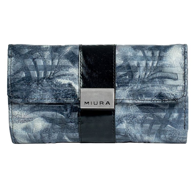 MIURA - Billetera Mujer Miura Mod. Cala  Cuero Natural Miura