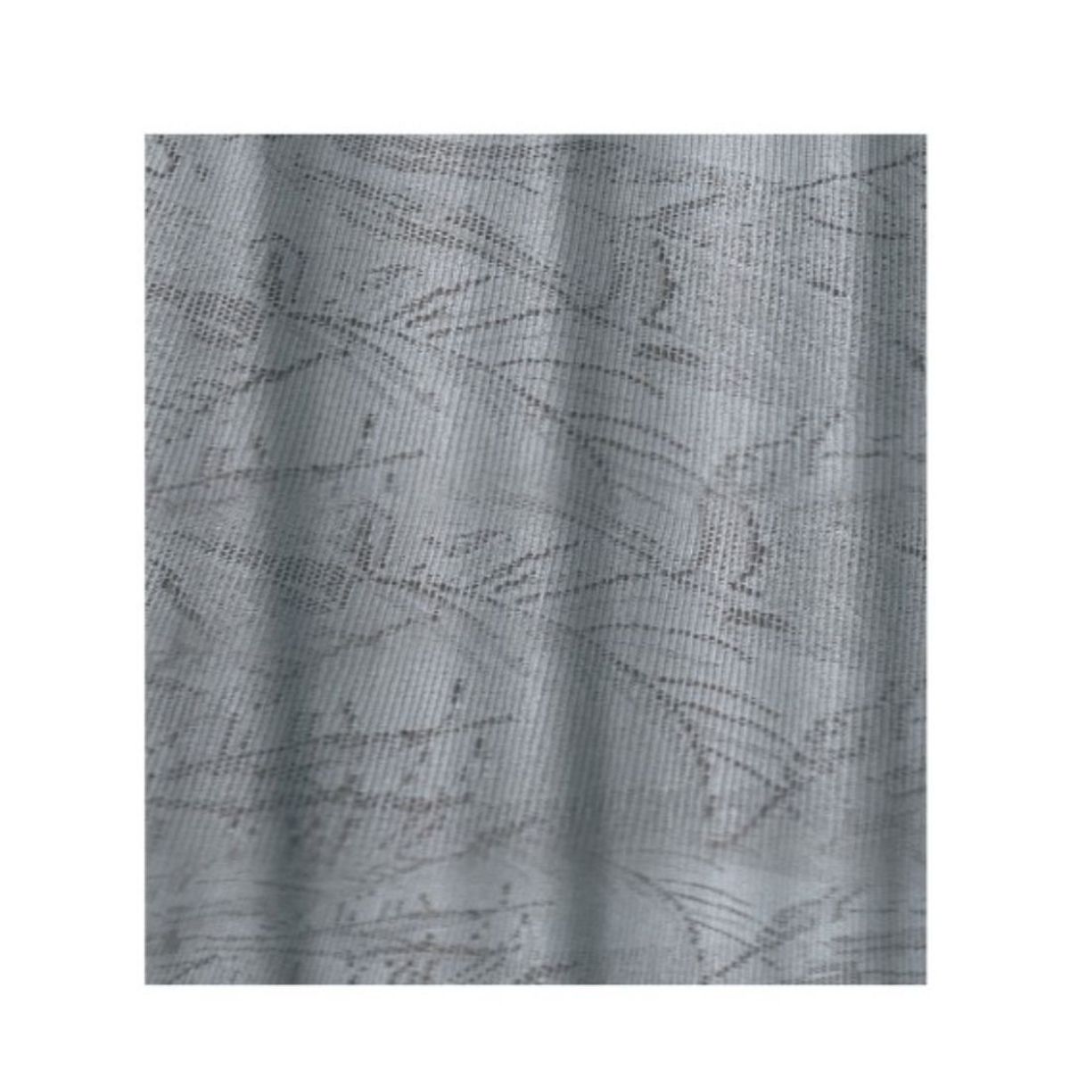GENERICO - Cortina Blackout Jacquard Engomadas 2 Paños 140 x 230 cm - Gris Ramas