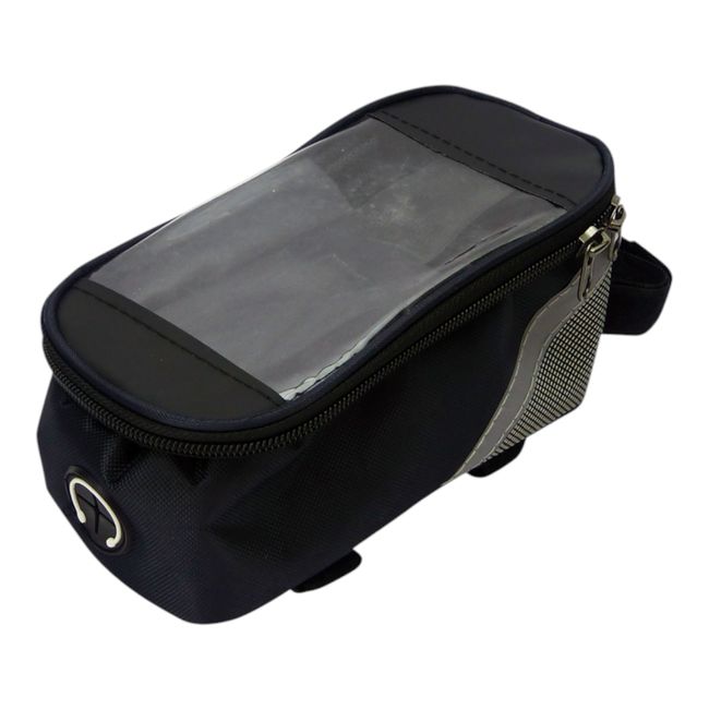 GENERICO - 2x Bolso Touch Smartphone Hasta 5,5 P Para Bicicleta rojo