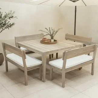 AMOBLE - Mesa De Comedor Cataneo Natural Amoblé