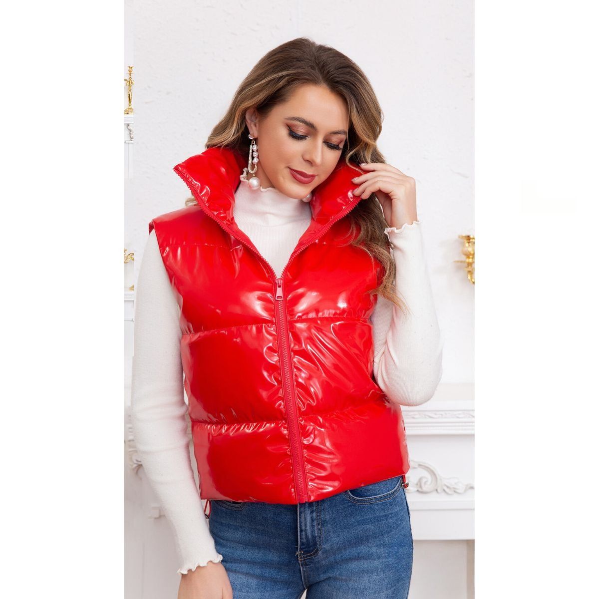 LIKE SHOP - Parka Puffa Mujer Chaqueta Sin Mangas Calidad 5002