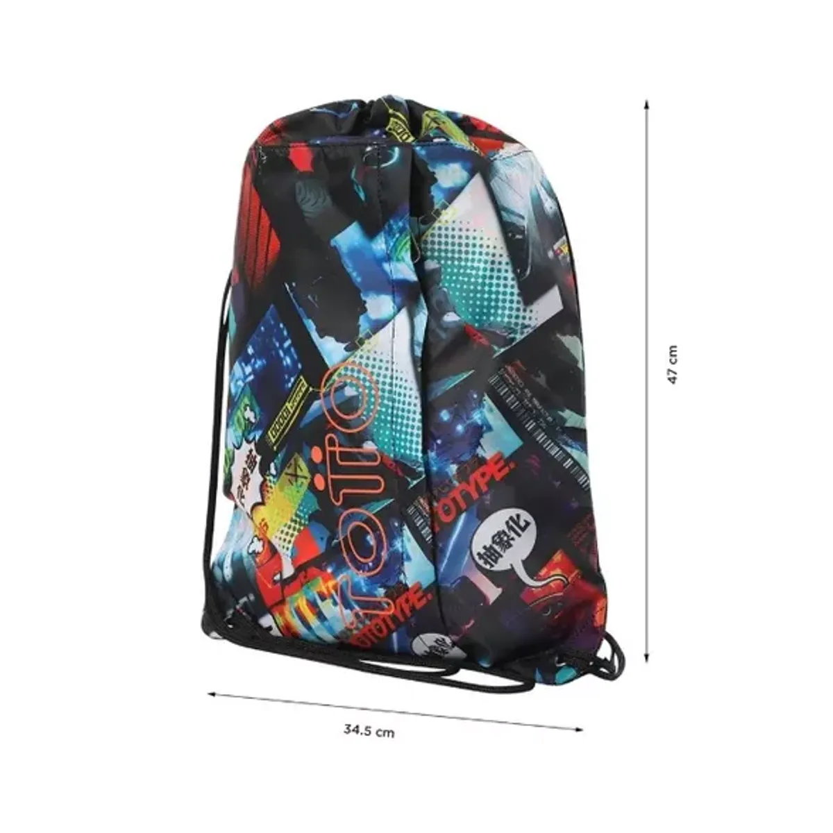 TOTTO - Bolso Gymbag Curvigrafo Multiuso Totto Negro Kazuya