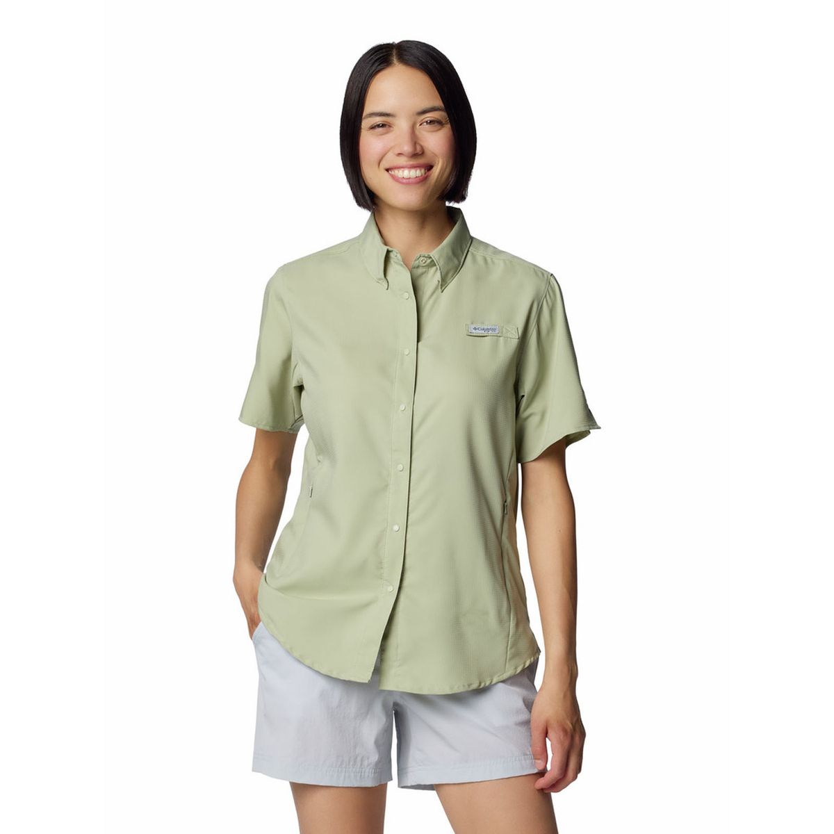 COLUMBIA - Blusa Manga Larga Mujer Tamiami Ii Verde COLUMBIA