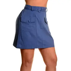 MPROPIA - Mini Falda Mujer Juvenil Falda Corta Bolsillos 3095