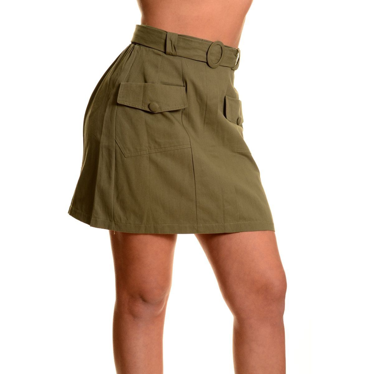 LIKE SHOP - Mini Falda Mujer Juvenil Falda Corta Bolsillos 3095
