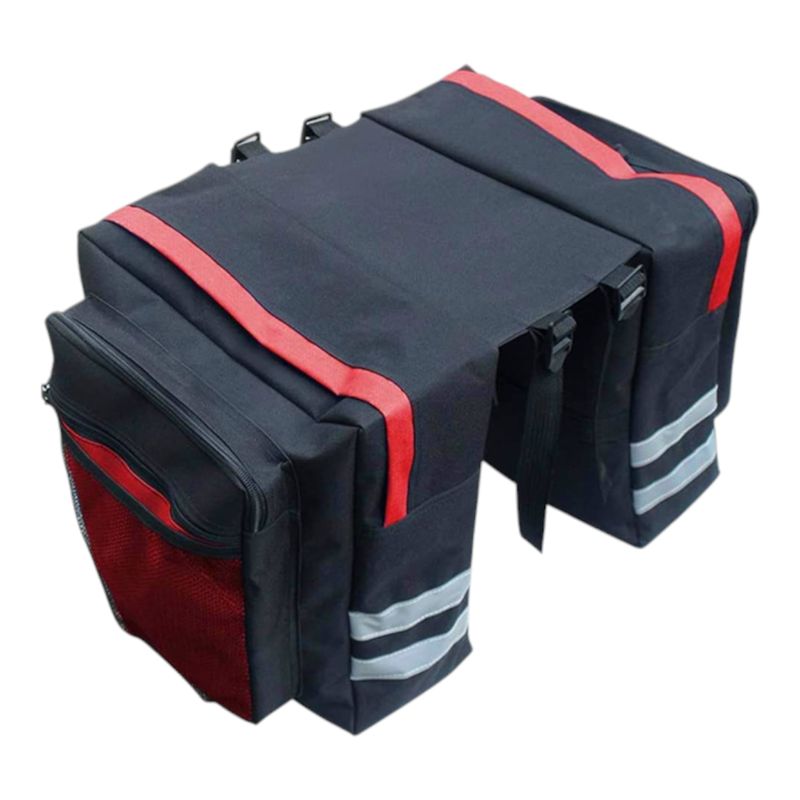 GENERICO - Bolso Alforja Para Bicicleta De Tela Medidas 70X30x12cm