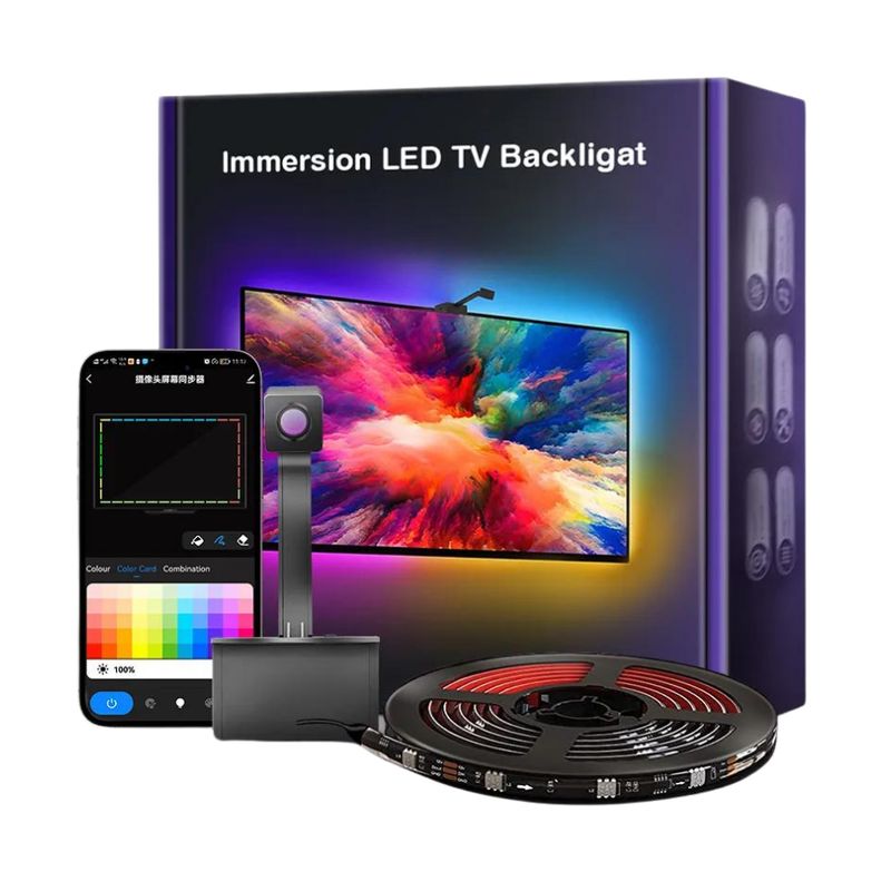 GENERICO - Cinta Tira Luz Led Tv Televisor Con Sensor Retroiluminacion