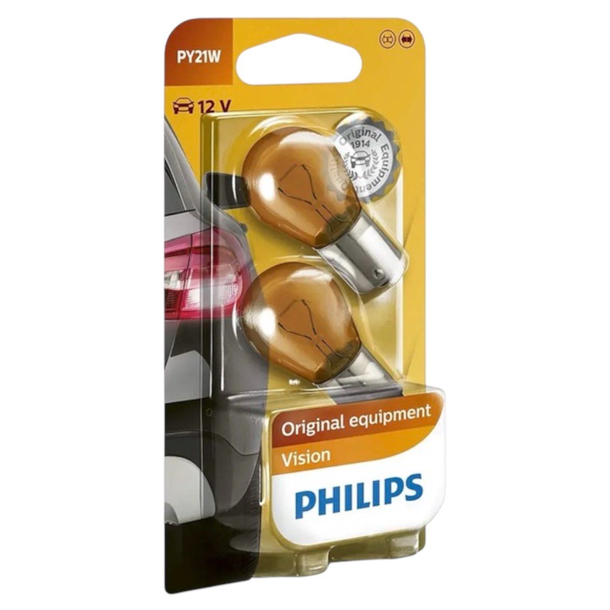PHILIPS - Kit Ampolletas Philips Py21w Luz Viraje Cruce Intermitentes