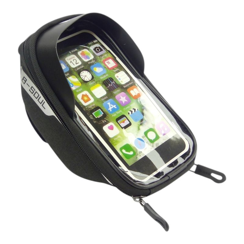 GENERICO - 2x Bolso Y Porta Smartphone Para Manubrio De Bicicleta Touch