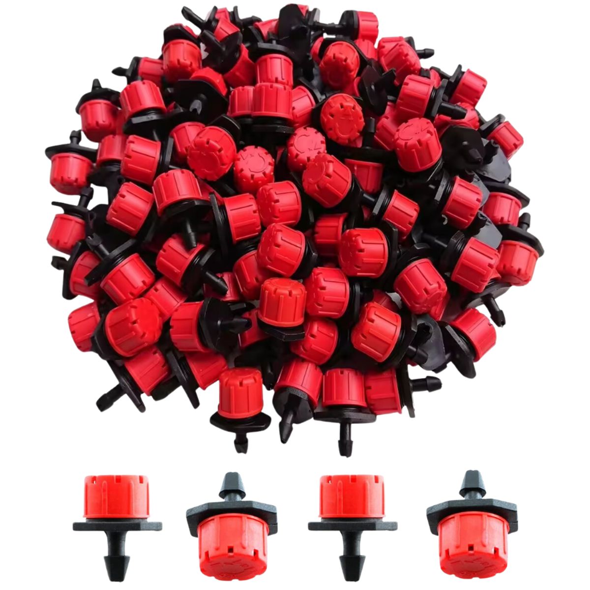 GENERICO - Gotero Riego Goteo Ajustable 70 L/h Pack 100 Un. Resistentes