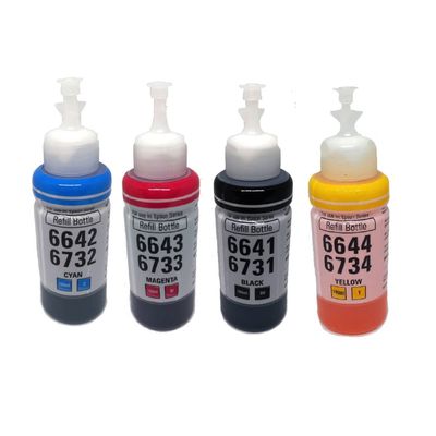 Generico Pack 4 Colores Tinta Recarga Universal 100Cc Hp
