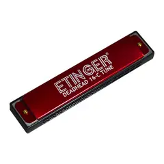 ETINGER - ARMONICA 16 NOTAS C - DO "DEADHEAD" ROJA