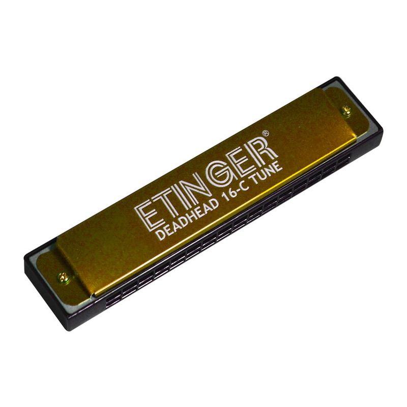 ETINGER - ARMONICA 16 NOTAS C - DO "DEADHEAD" DORADA ETINGER