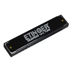 ETINGER - ARMONICA 16 NOTAS C - DO "DEADHEAD" NEGRO