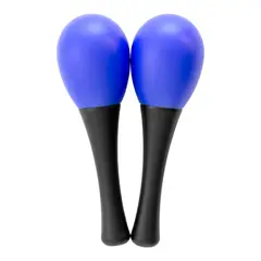 RMX - PAR SONORA - MARACAS PARA NIÑOS AZUL 13X4CM