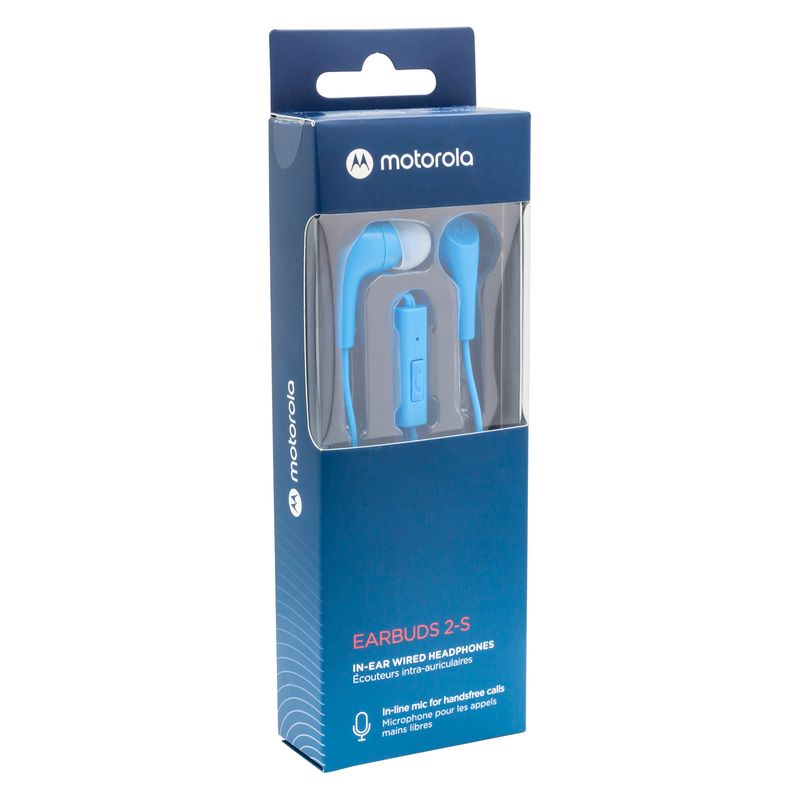 MOTOROLA - Audífono Motorola Earbuds2-S Azul - 10mm 12m Cable