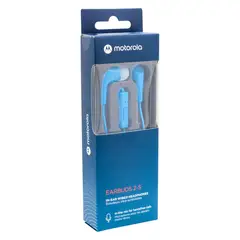 MOTOROLA - Audífono Earbuds2-S Azul - 10mm 12m Cable