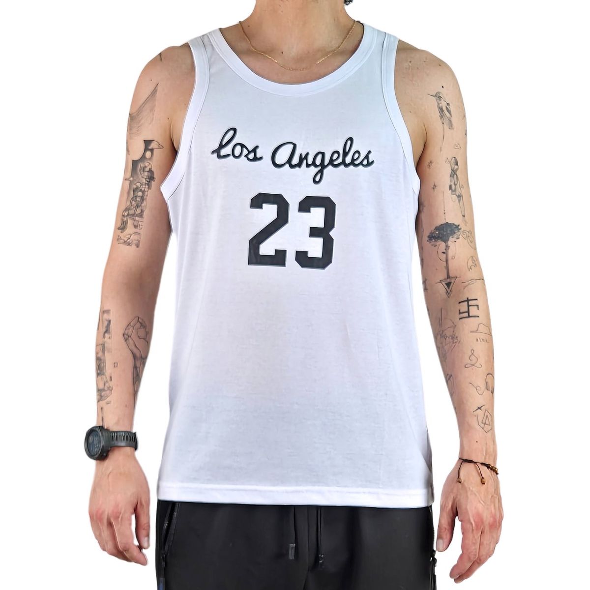 LIKE SHOP - Polera Sin Manga Musculosa Hombre Diseño LA 288