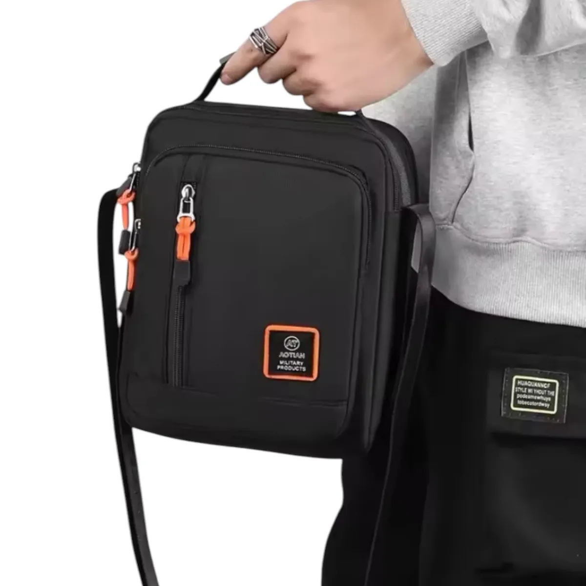 GENERICO - Bandolero Bolso Cruzado De Hombro Oxford Para Hombre