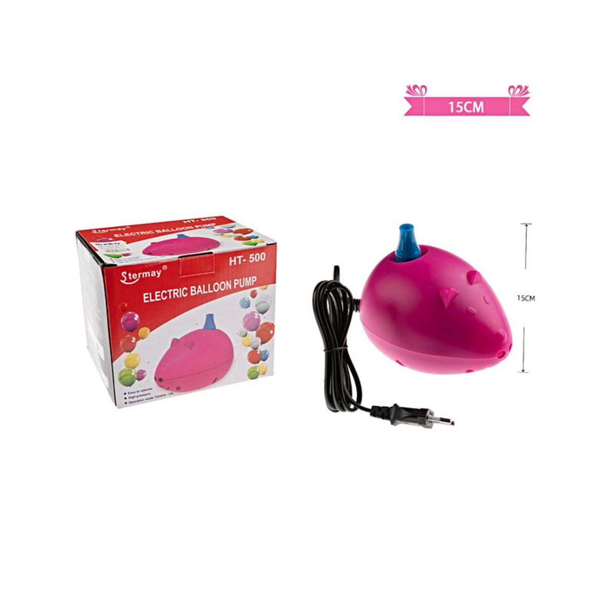 GENERICO - INFLADOR DE GLOBO ELECTRICO 220V MOUSE