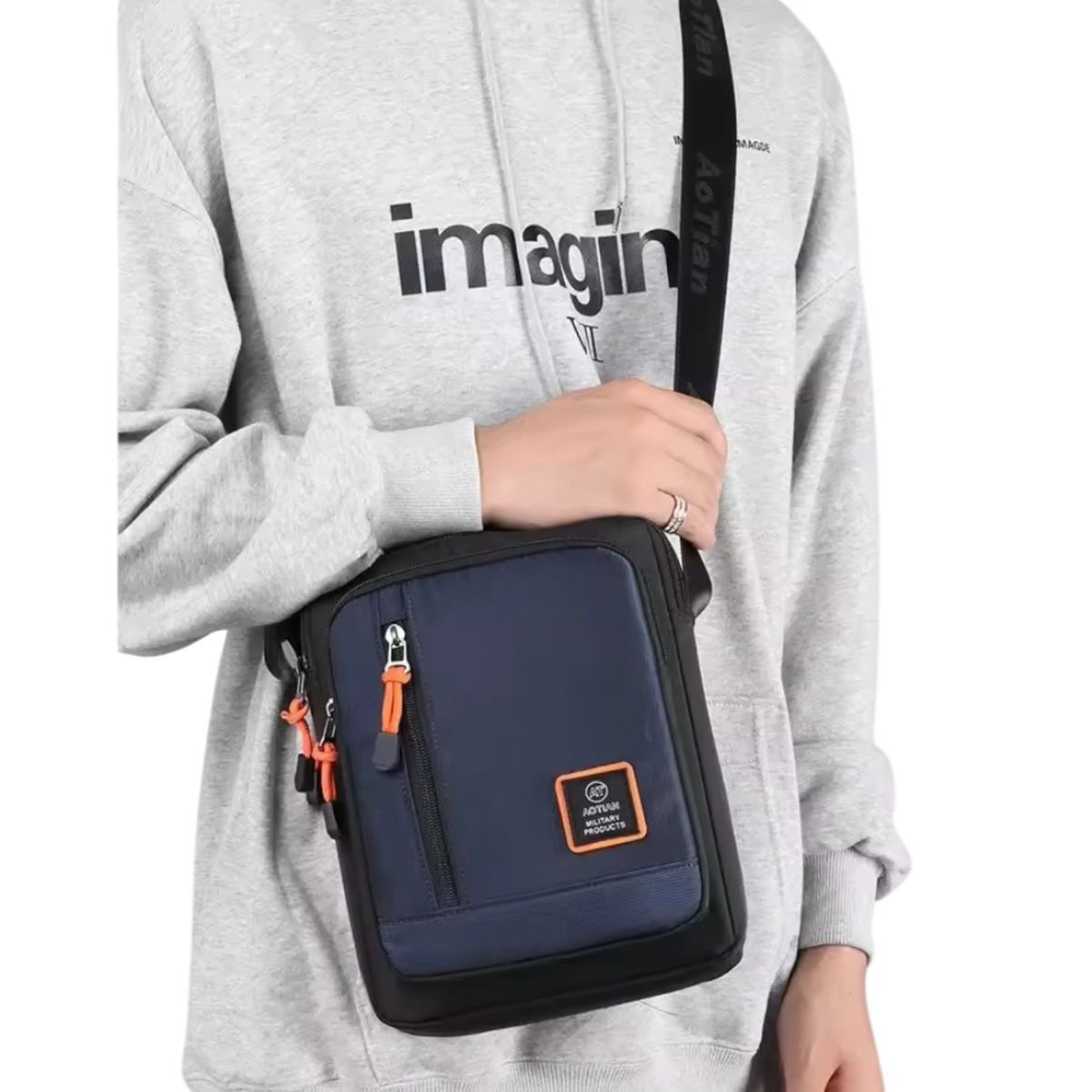 GENERICO - Bandolero Bolso Cruzado De Hombro Oxford Para Hombre