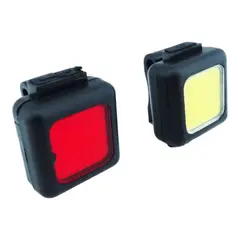 GENERICO - Set De Luz Para Bici LED Delantera Y Trasera Recargable