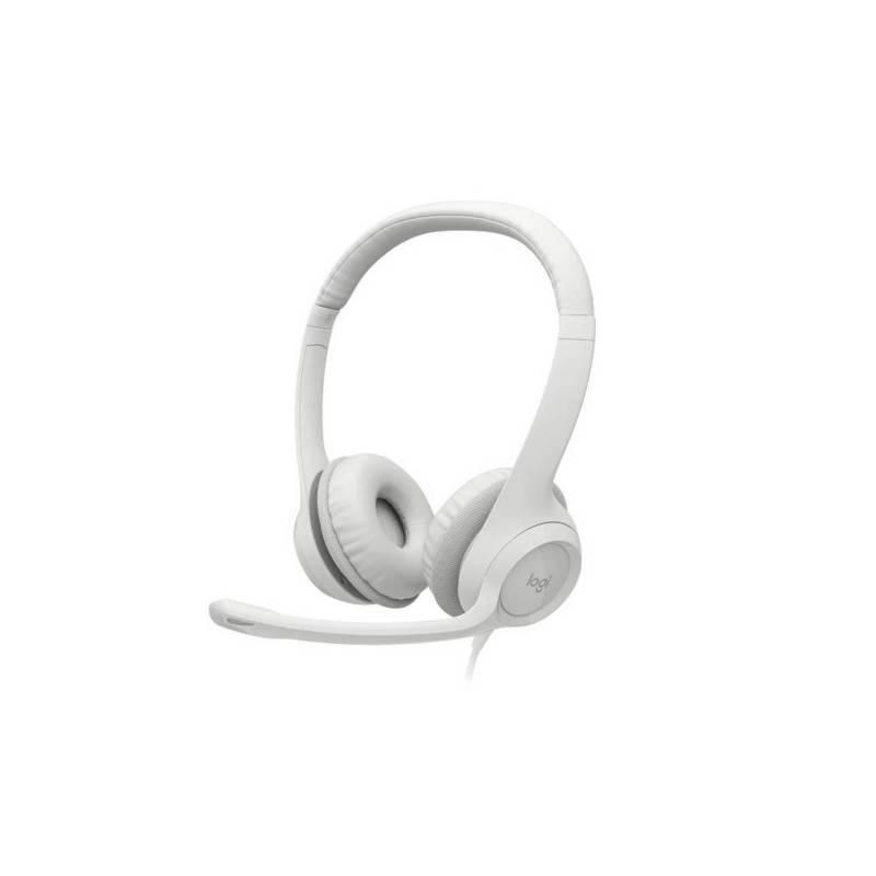 LOGITECH - 981-001285 HEADSET USB HEADSET H390 WHITE - Blanco