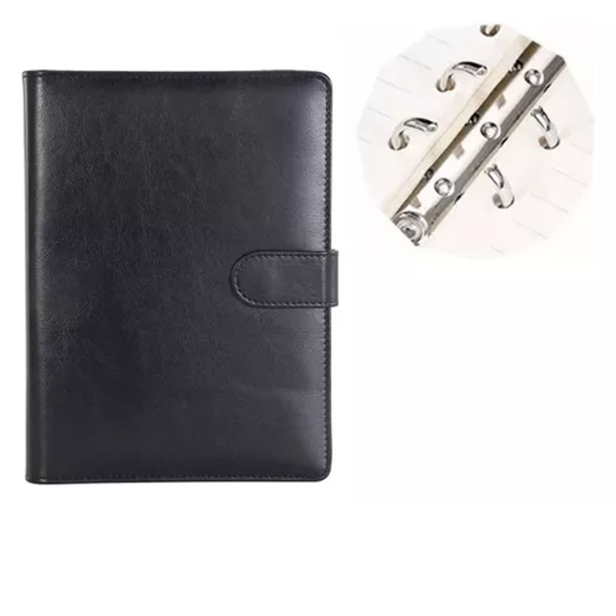 GENERICO - Cuaderno Elegante De Tapa Dura Con Forro De Piel Sintética