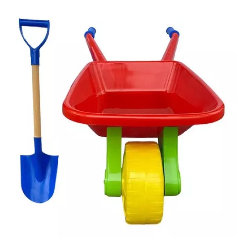 GENERICO - Carretilla Playera Infantil Con Accesorios Rojo