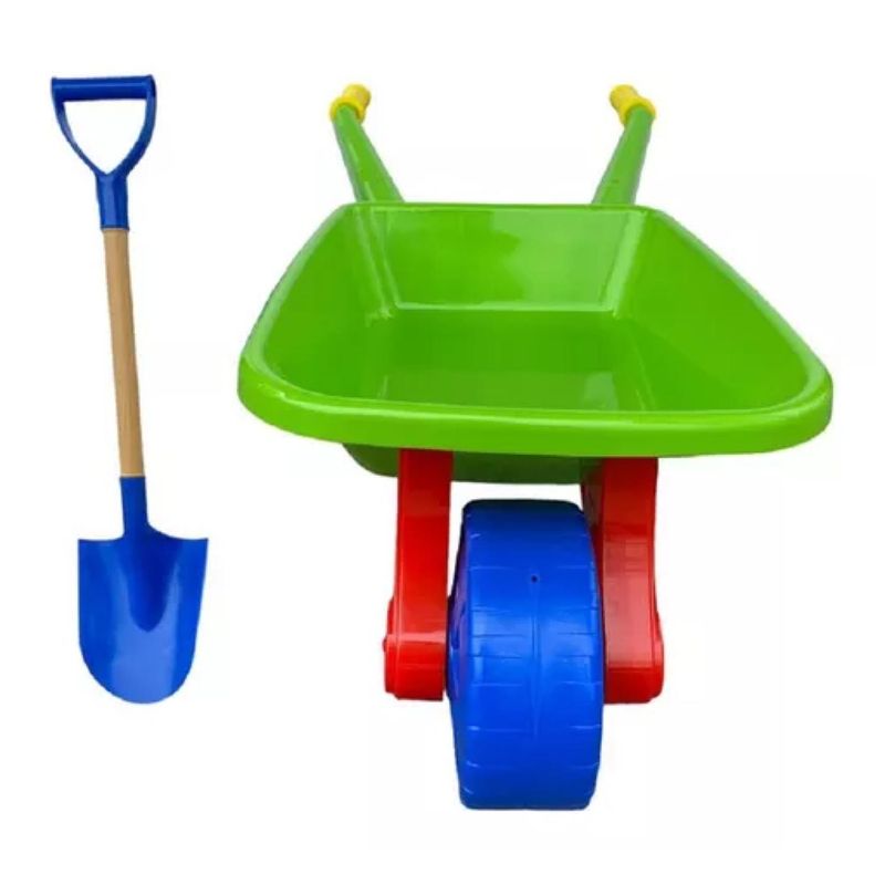 GENERICO - Carretilla Playera Infantil Con Accesorios Verde