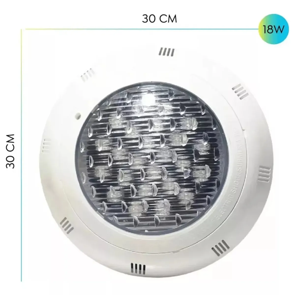 MUNDO MAGIA - Foco Led Piscina Multicolor 18w 12v Vulcano Control Remoto