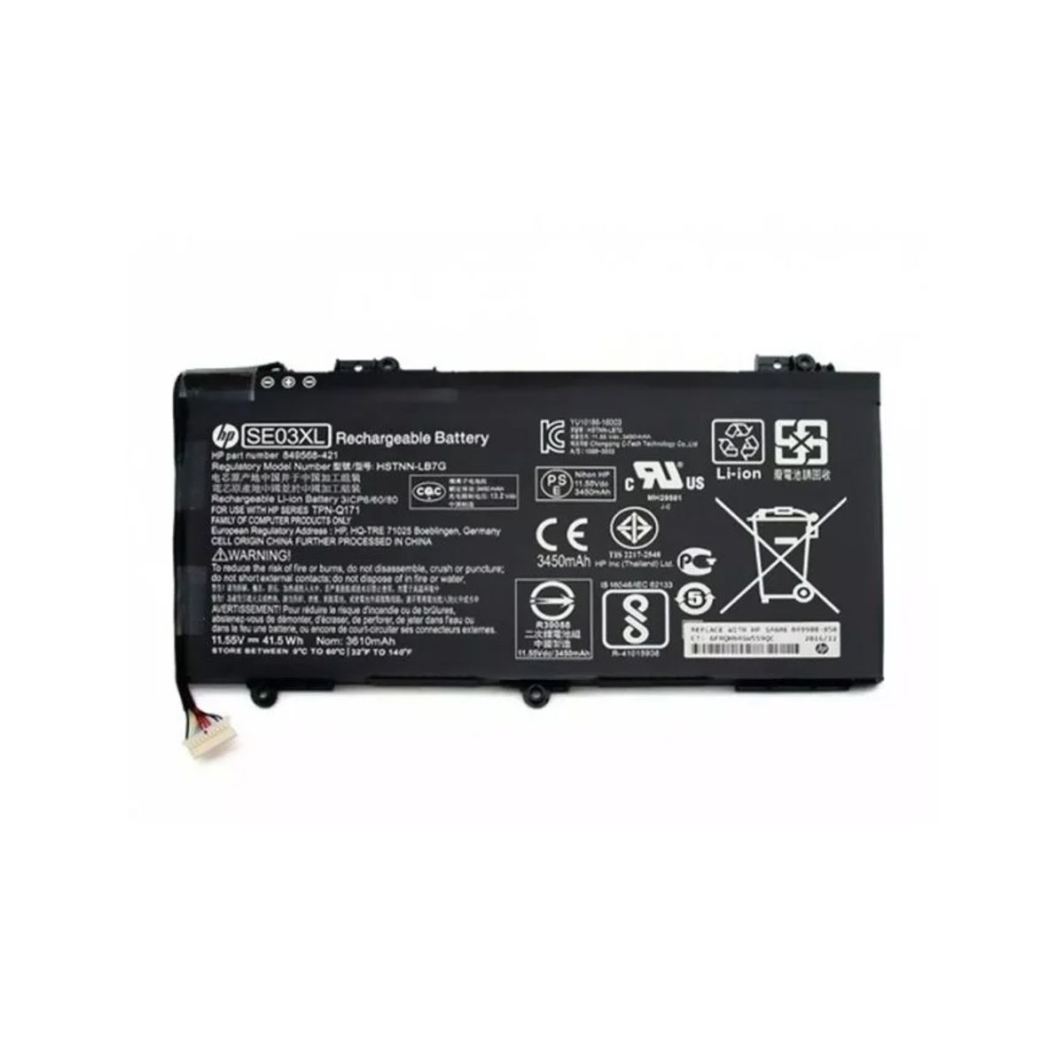 HP - BATERIA HP 14-AL SE03XL  6 CELDAS NEGRO ORIGINAL
