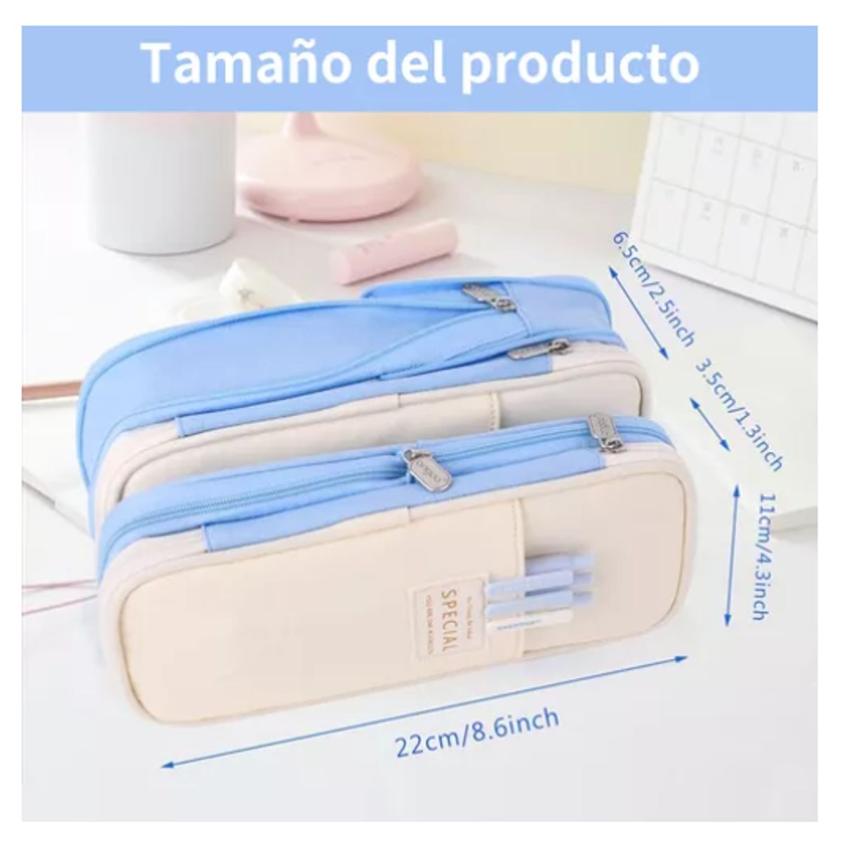 GENERICO - Estuche De Lápices De Gran Capacidad Para Oficina Y Escuela