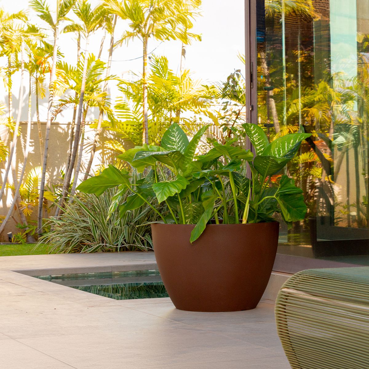 MILK - Macetero Vietnamita 48 XL Café