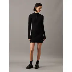 CALVIN KLEIN - Vestido Variegtaed Negro