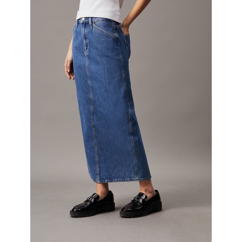 CALVIN KLEIN - Falda Denim Trouser Azul Calvin Klein