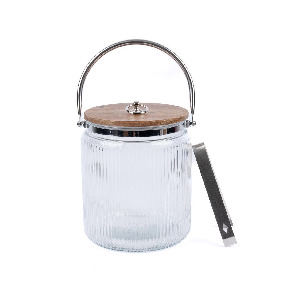 SIMPLIT - Hielera Vidrio Charlotte Tapa Madera 3,8lts Simplit