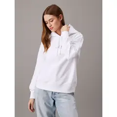 CALVIN KLEIN - Polerón con Gorro Monologo Blanco