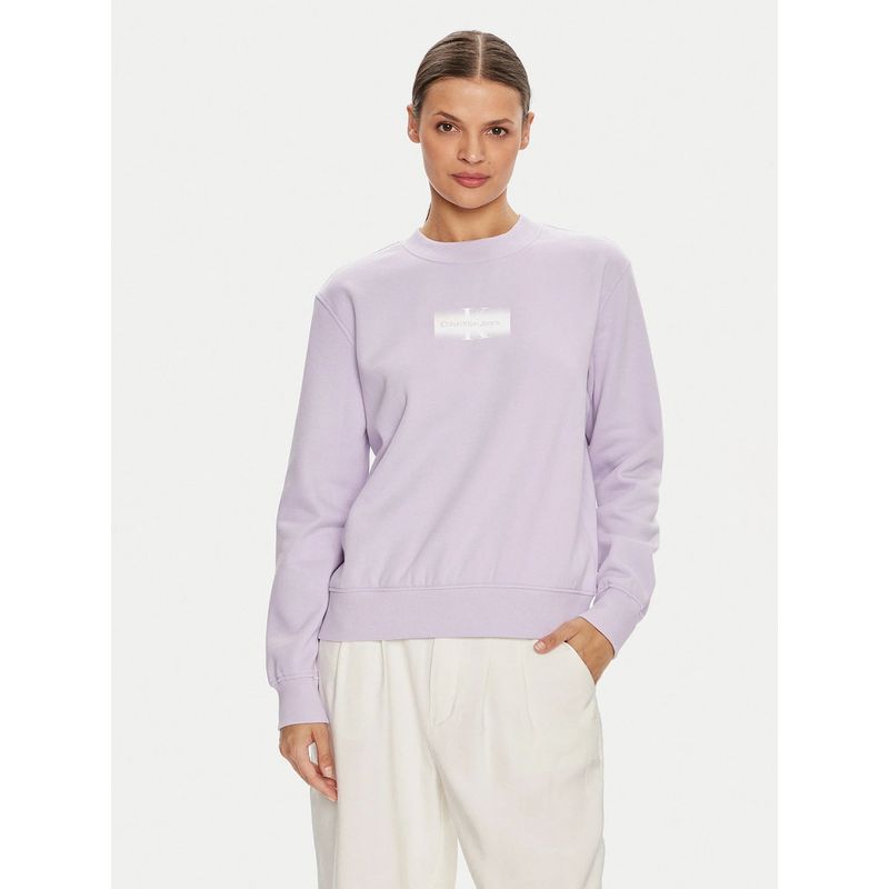 CALVIN KLEIN - Polerón Faded Monologo Morado Calvin Klein