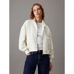 CALVIN KLEIN - Polerón Satin Applique Beige