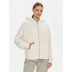CALVIN KLEIN - Polerón Diffused Ck Zip Blanco