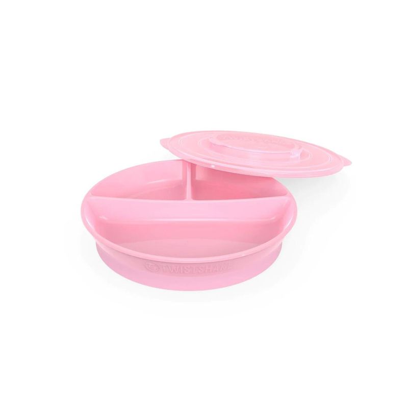 TWISTSHAKE - Plato Dividido +6 Meses Twistshake  - Rosa - Talla Única
